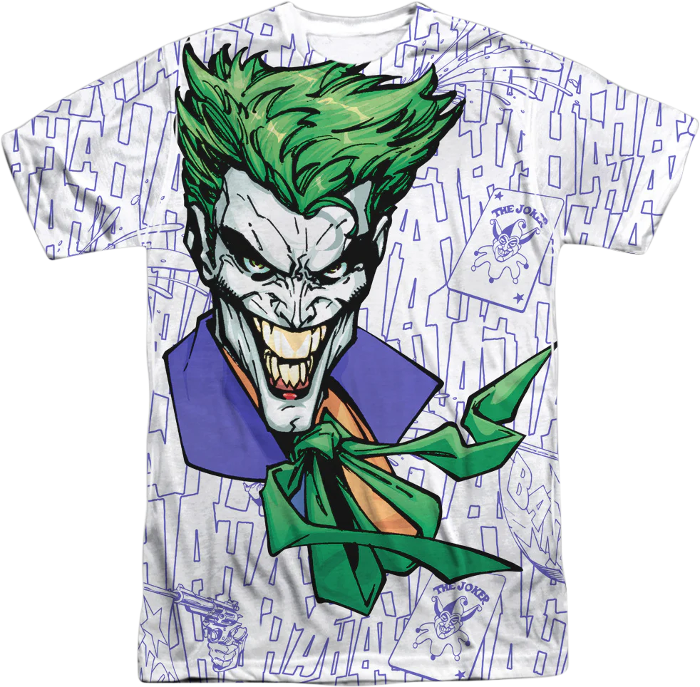 The Joker Laughing DC Comics Sublimation T-Shirt