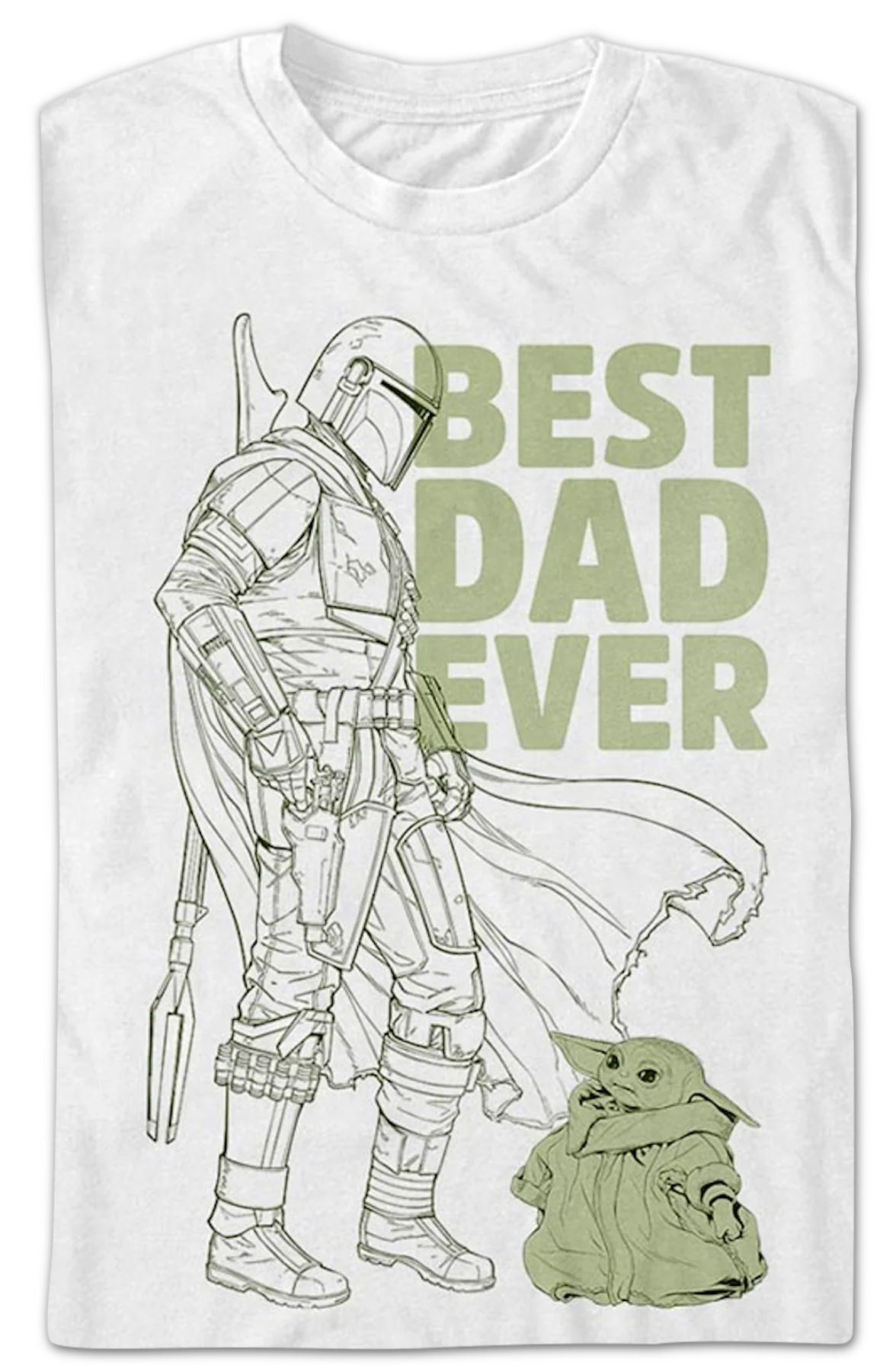 The Mandalorian Best Dad Ever Star Wars T-Shirt - Image 2