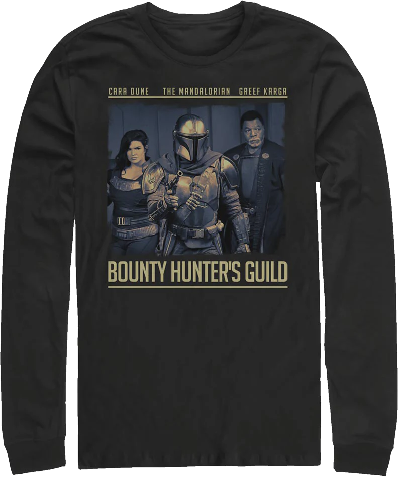 The Mandalorian Bounty Hunter's Guild Star Wars Long Sleeve Shirt