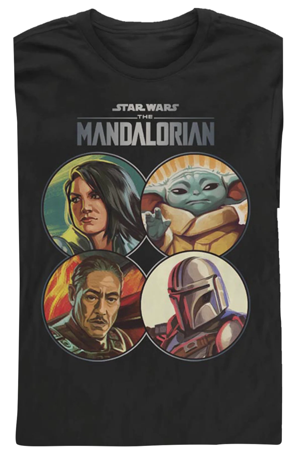 The Mandalorian Coin Collage Star Wars Long Sleeve Shirt - Image 2