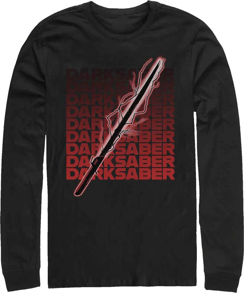 The Mandalorian Electrical Darksaber Star Wars Long Sleeve Shirt