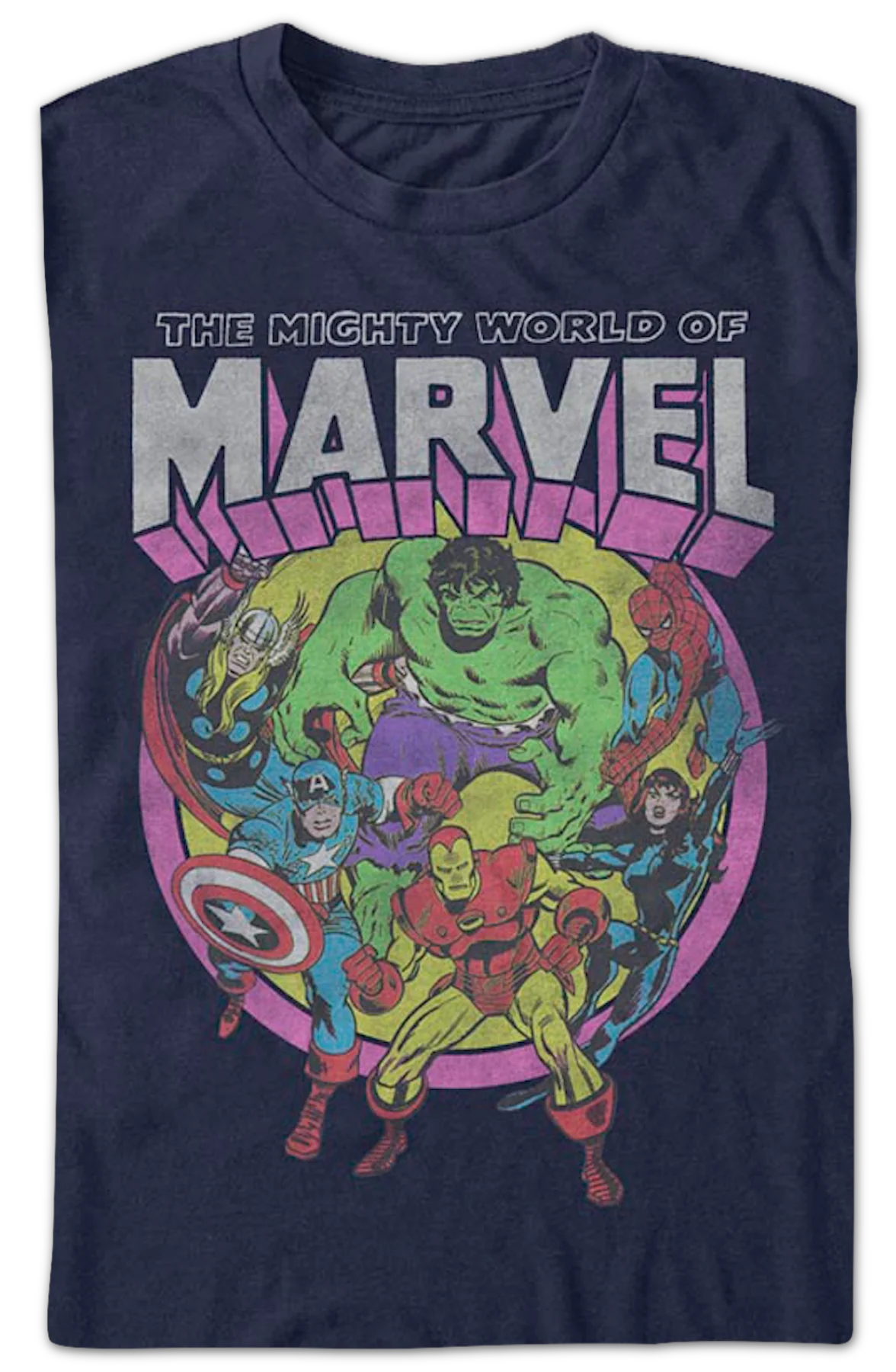 The Mighty World Of Marvel T-Shirt - Image 2