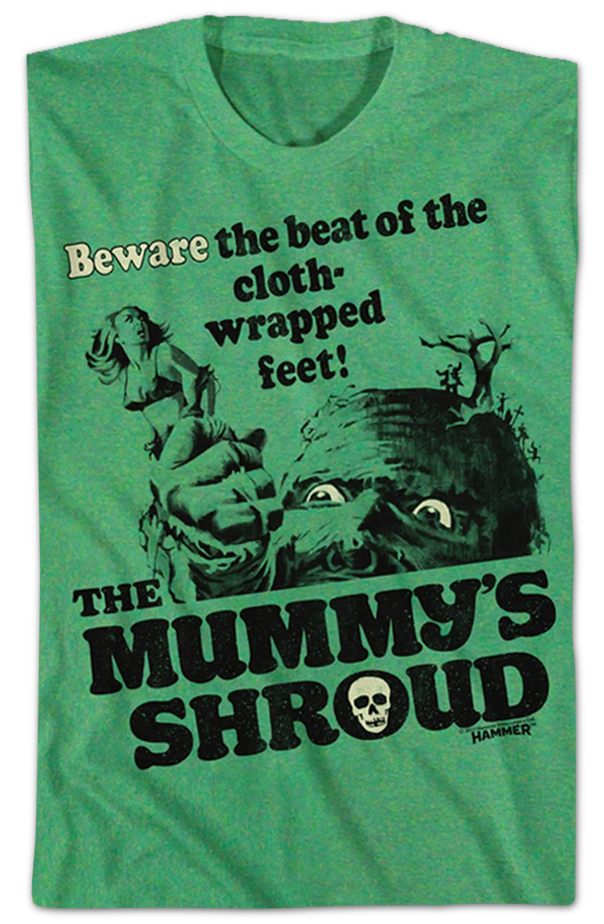 The Mummy's Shroud Hammer Films T-Shirt - Image 2