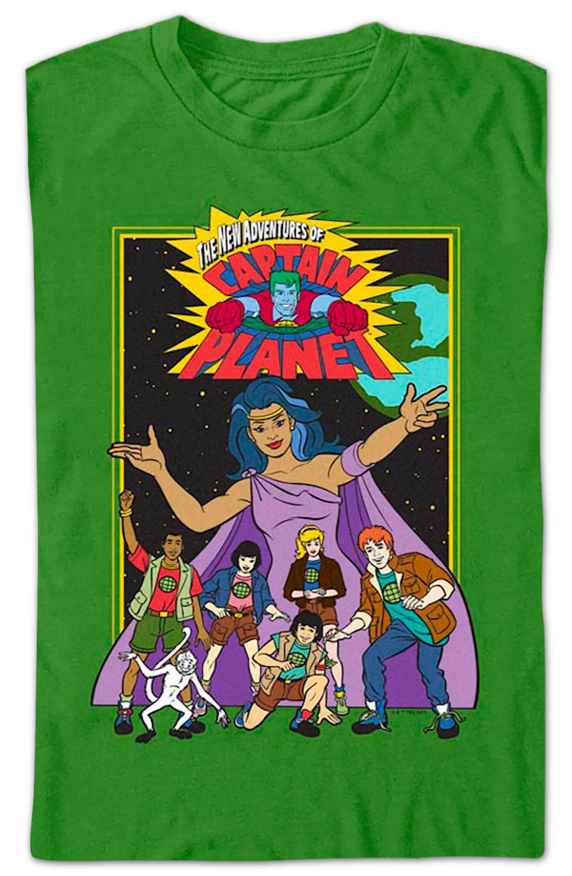 The New Adventures Of Captain Planet T-Shirt - Image 2