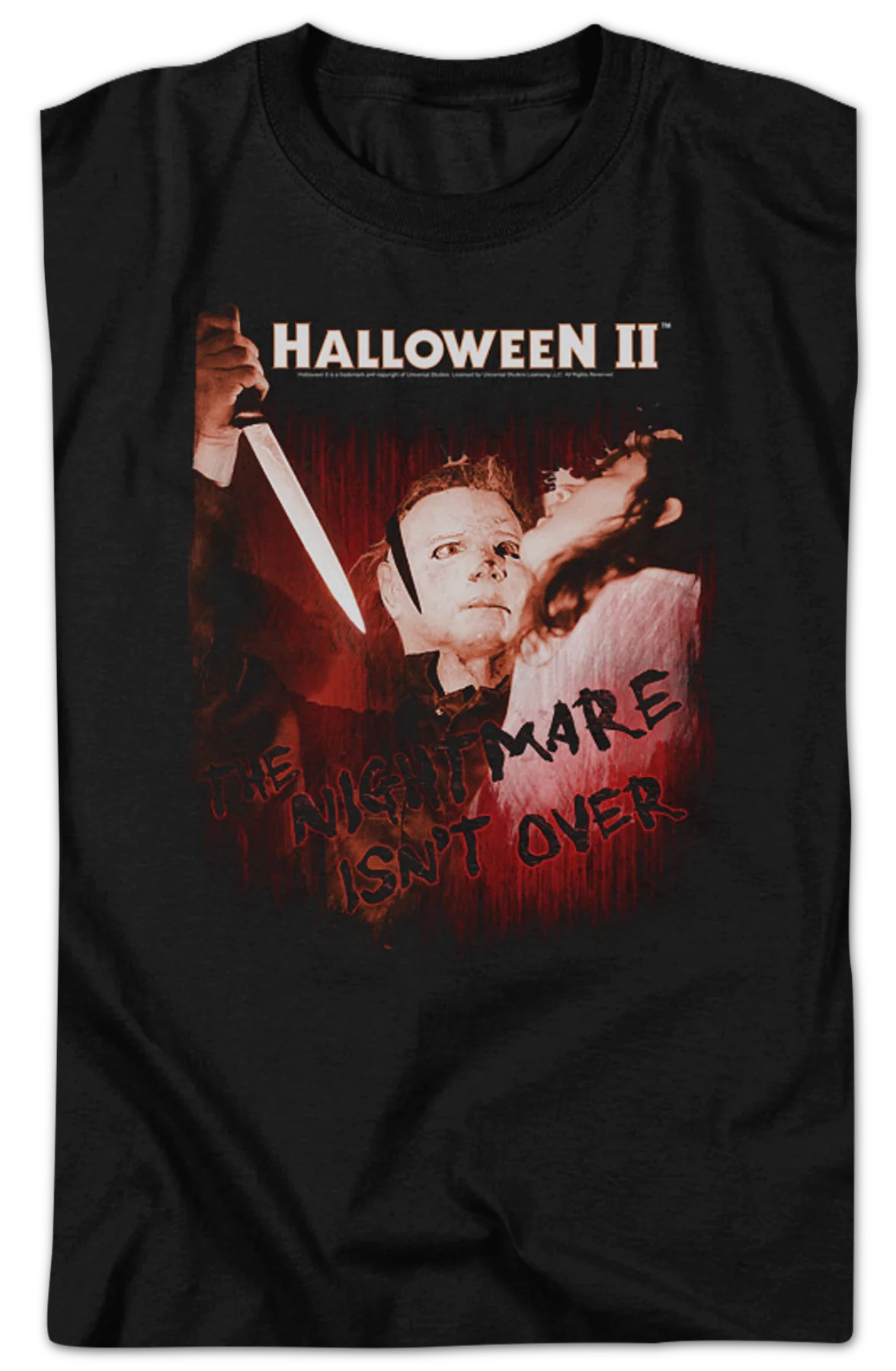 The Nightmare Isn't Over Halloween II T-Shirt - Image 2