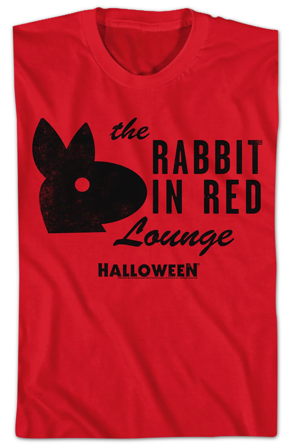 The Rabbit In Red Lounge Halloween T-Shirt - Image 2