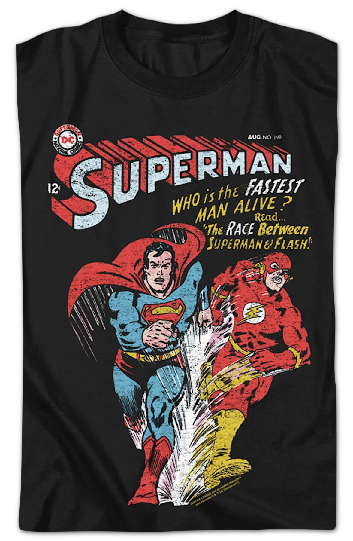 The Race Between Superman & Flash DC Comics T-Shirt - Image 2