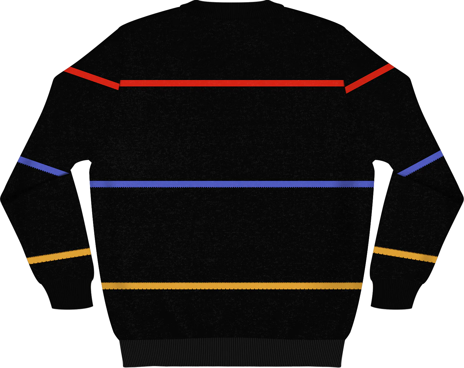 Theo Stripe Design Knitted Sweater - Image 3