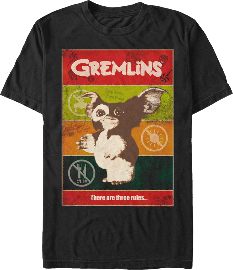 There Are Three Rules Gremlins T-Shirt