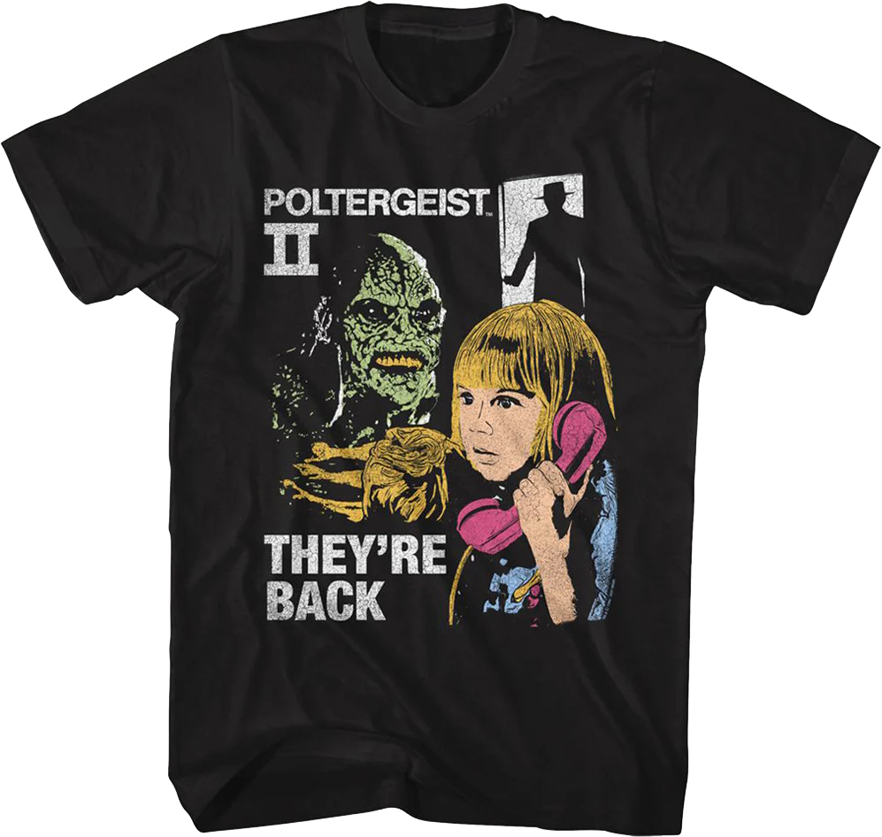 They're Back Collage Poltergeist II T-Shirt