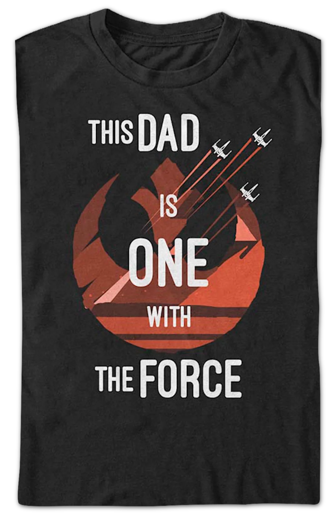 This Dad Is One With The Force Star Wars T-Shirt - Image 2