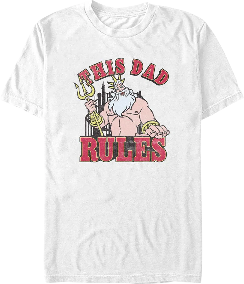 This Dad Rules Little Mermaid Disney T-Shirt