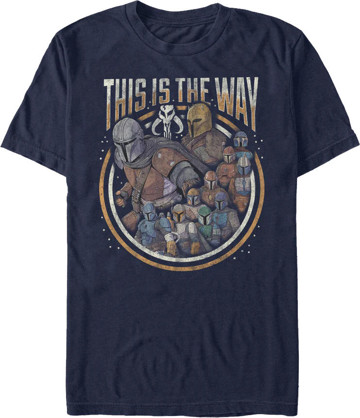 This Is The Way Collage Star Wars The Mandalorian T-Shirt