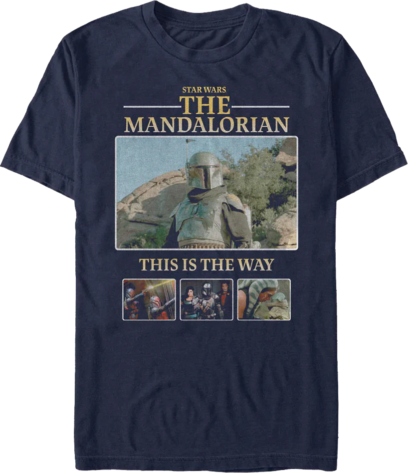This Is The Way Collage The Mandalorian Star Wars T-Shirt