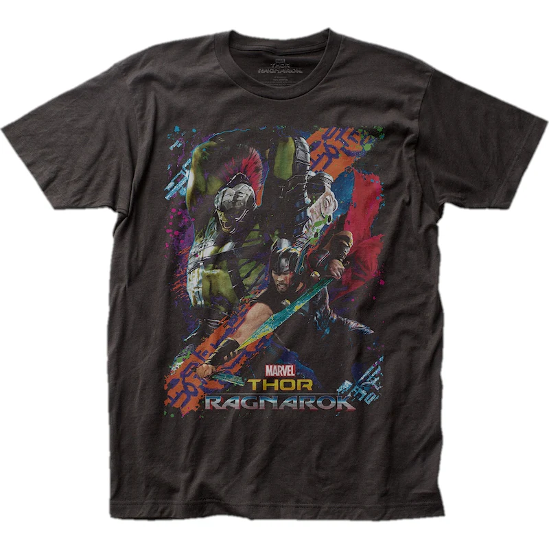 Thor and Incredible Hulk Thor Ragnarok T-Shirt