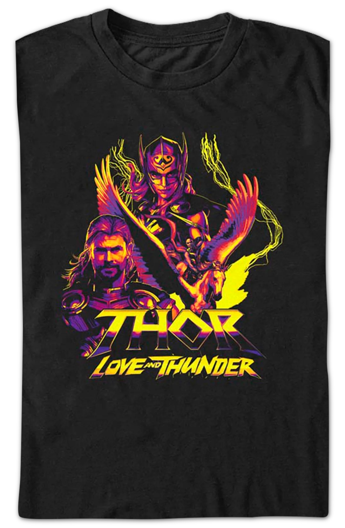 Thor Love And Thunder Collage Marvel Comics T-Shirt - Image 2