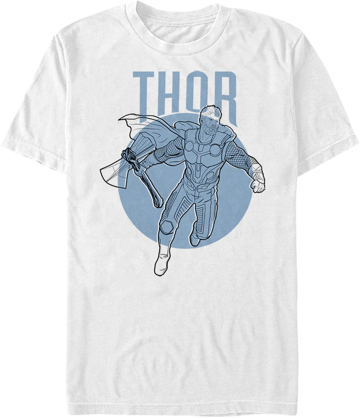 Thor Sketch Avengers Endgame T-Shirt
