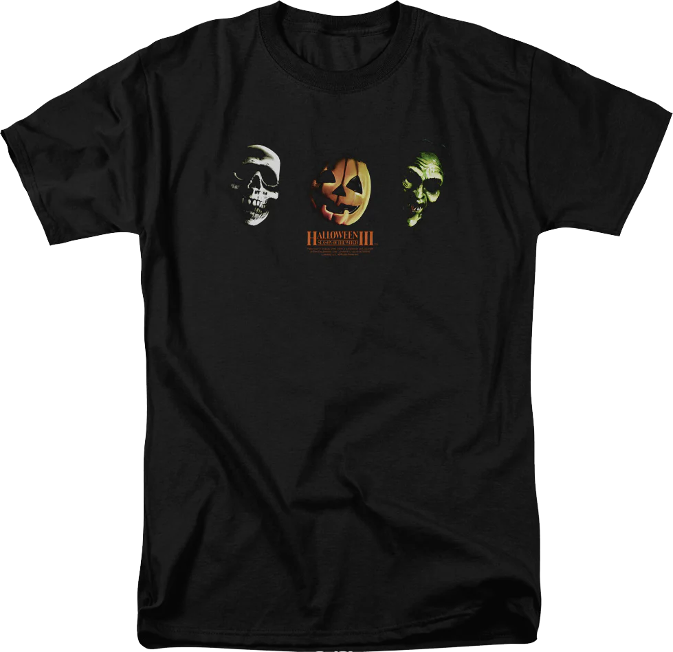 Three Masks Halloween III Season of the Witch T-Shirt