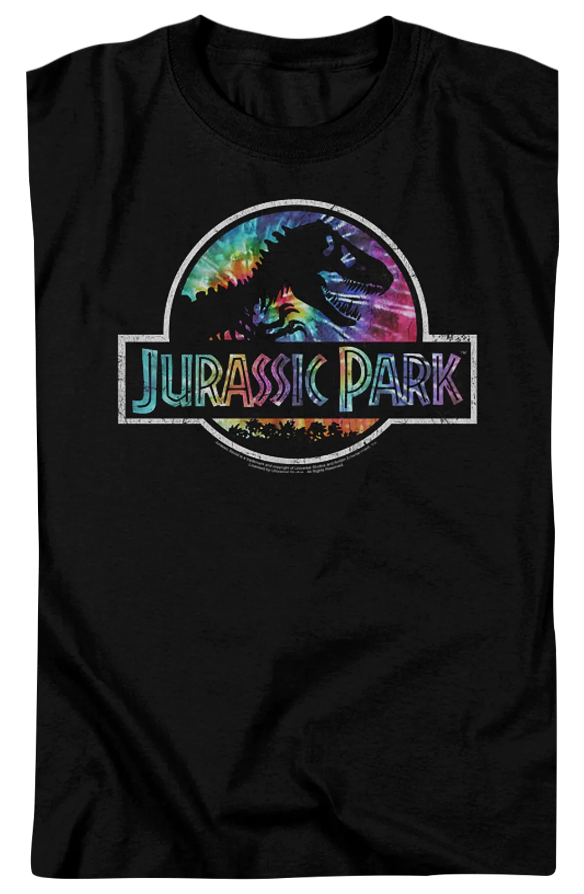 Tie Dye Logo Jurassic Park T-Shirt - Image 2