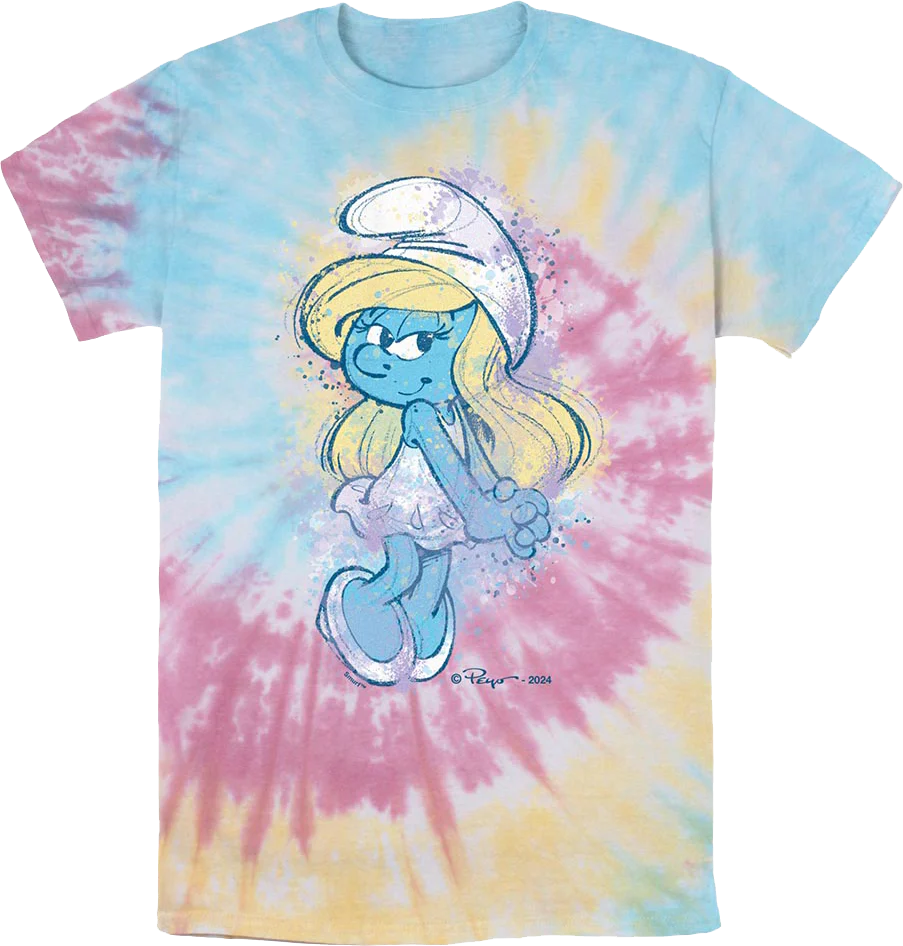 Tie Dye Smurfette Smurfs T-Shirt