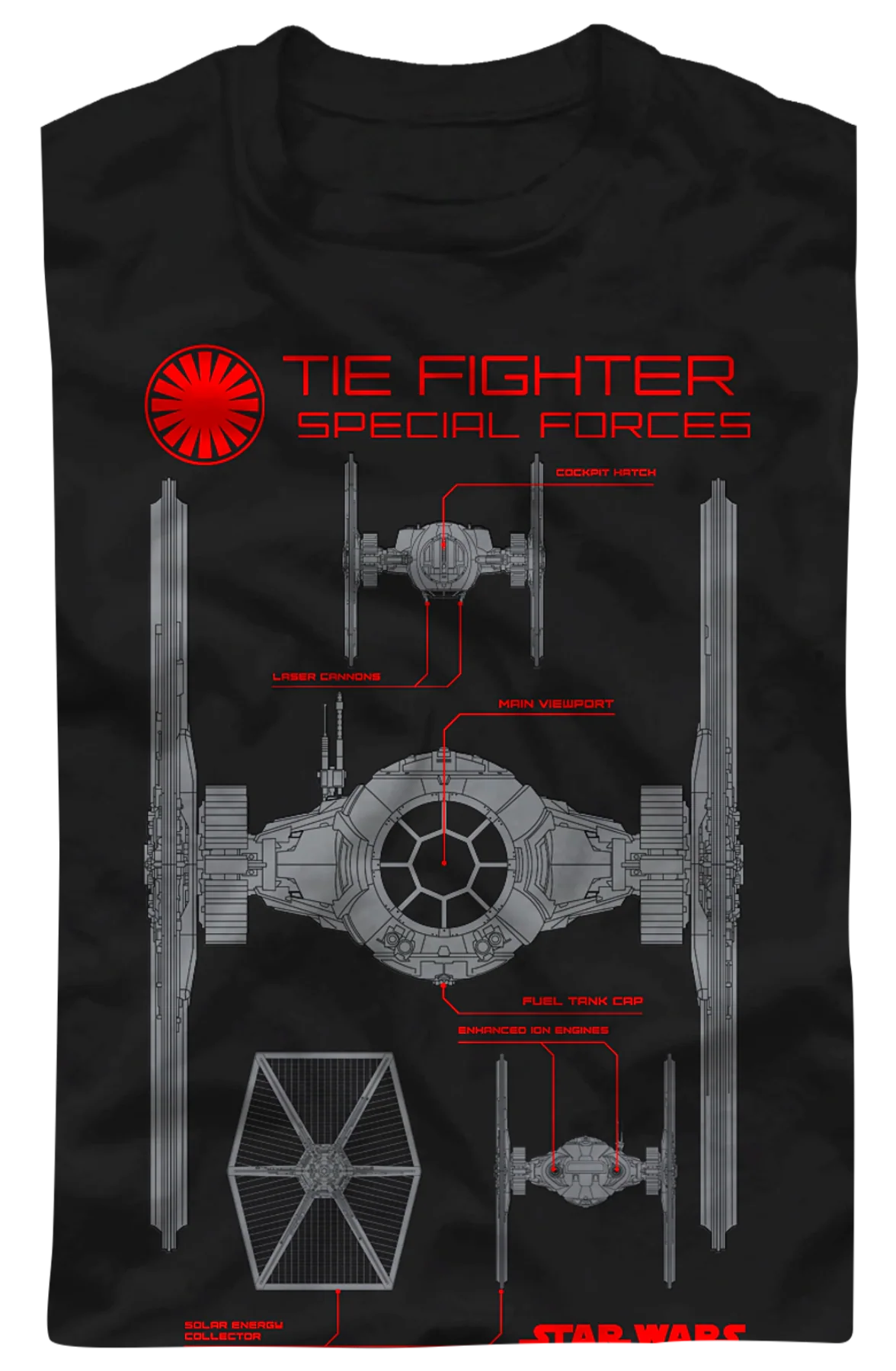 TIE Fighter Special Forces Star Wars T-Shirt - Image 2