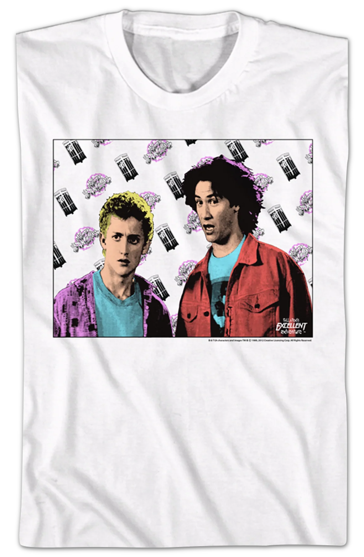 Time Flies Bill and Ted's Excellent Adventure T-Shirt - Image 2