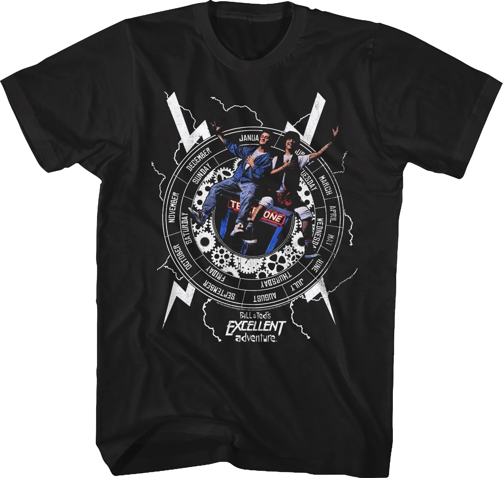Time Machine Bill and Ted's Excellent Adventure T-Shirt