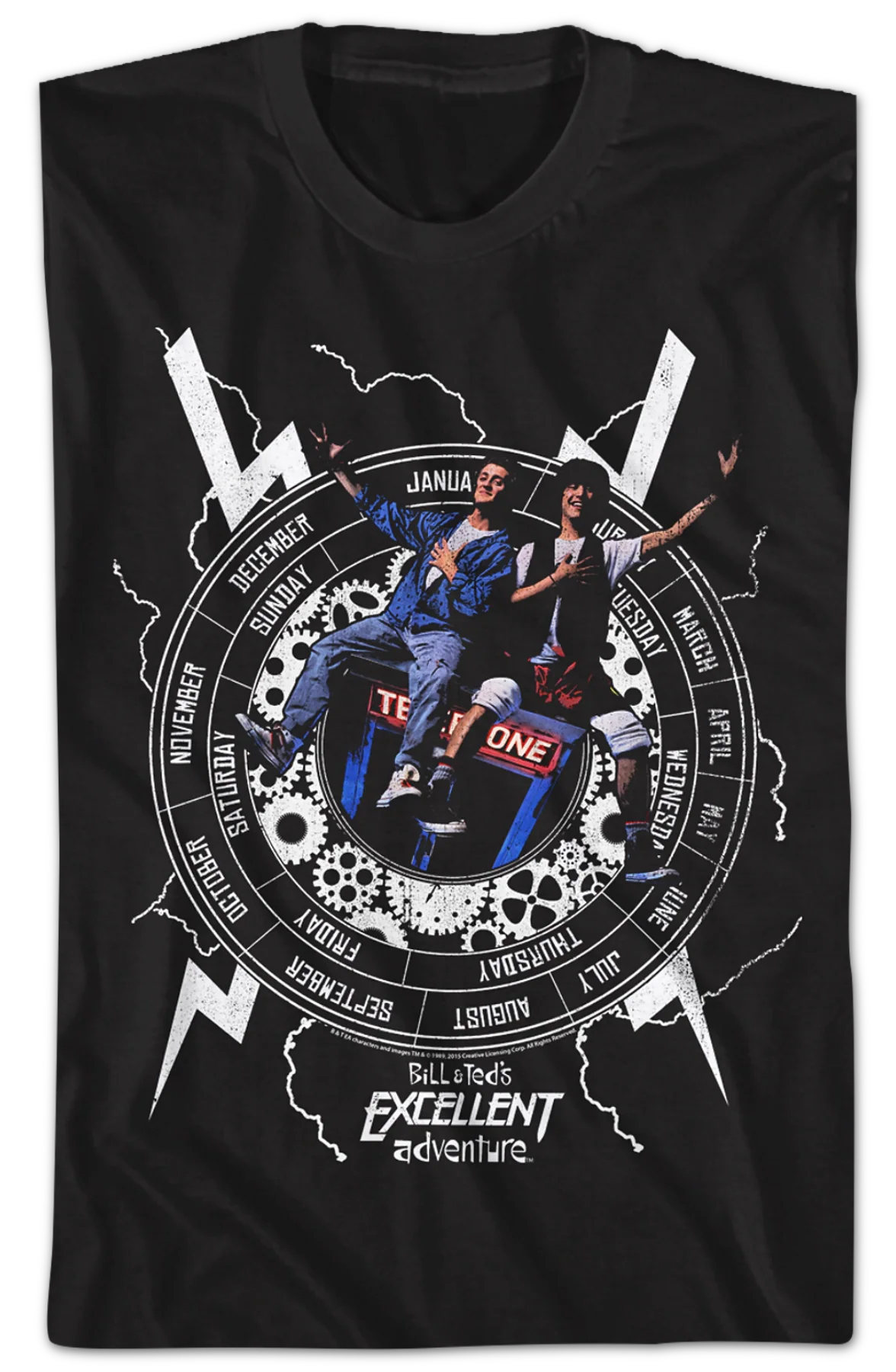 Time Machine Bill and Ted's Excellent Adventure T-Shirt - Image 2