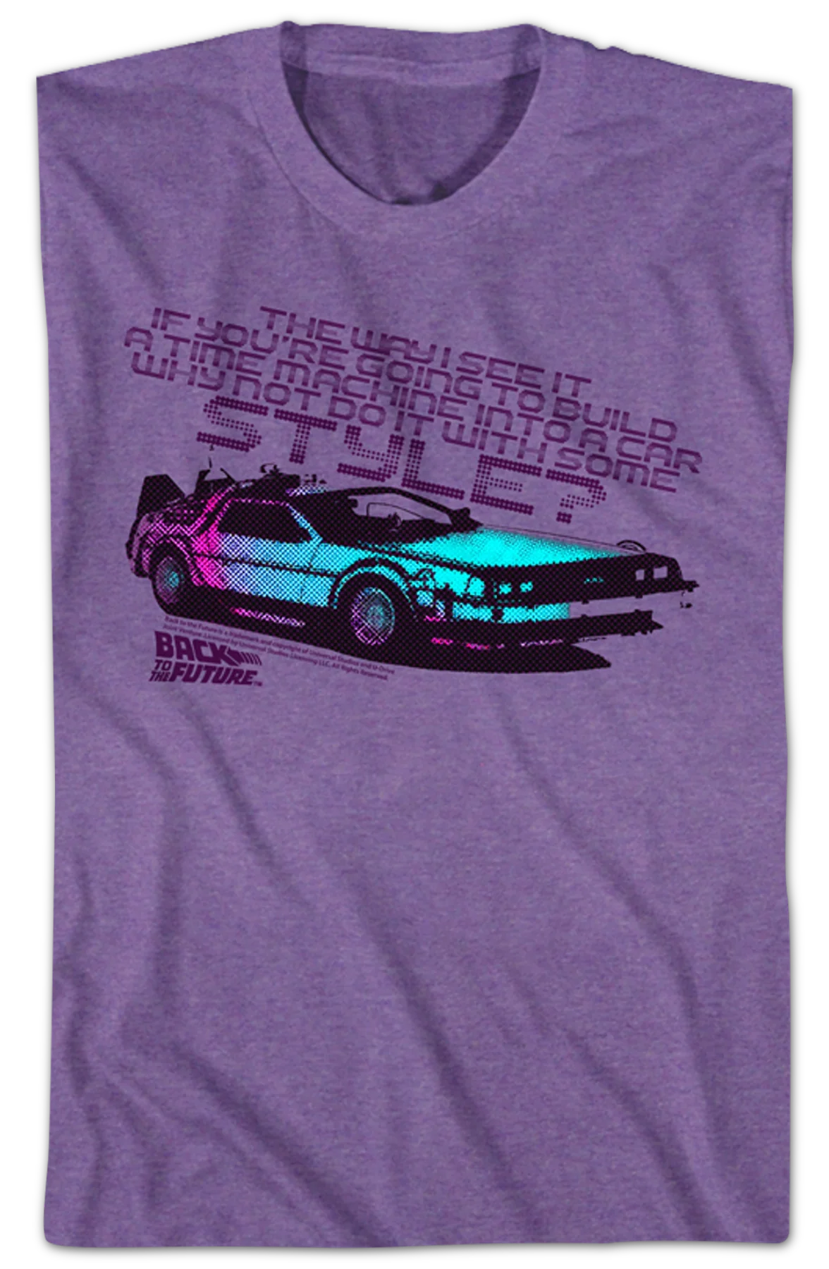 Time Machine With Some Style Back To The Future T-Shirt - Image 2