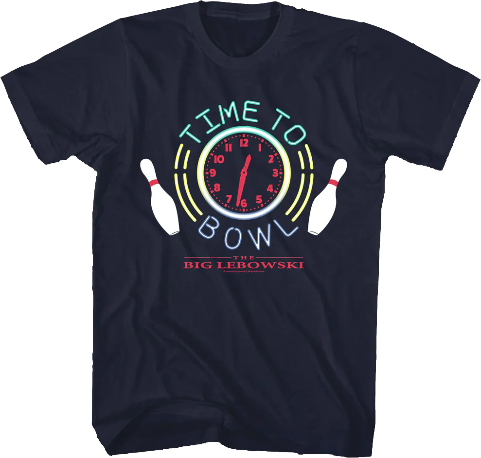 Time To Bowl Big Lebowski T-Shirt
