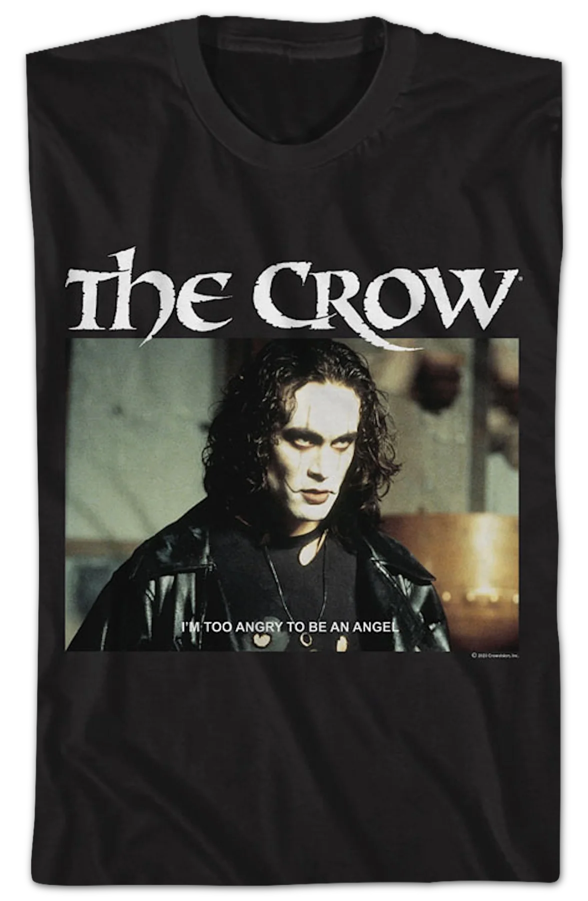 Too Angry To Be An Angel The Crow T-Shirt - Image 2