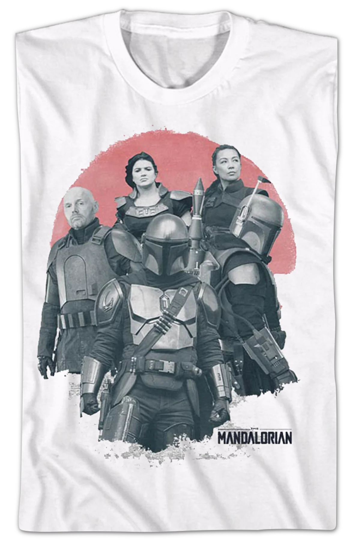 Tragedy Collage The Mandalorian Star Wars T-Shirt - Image 2