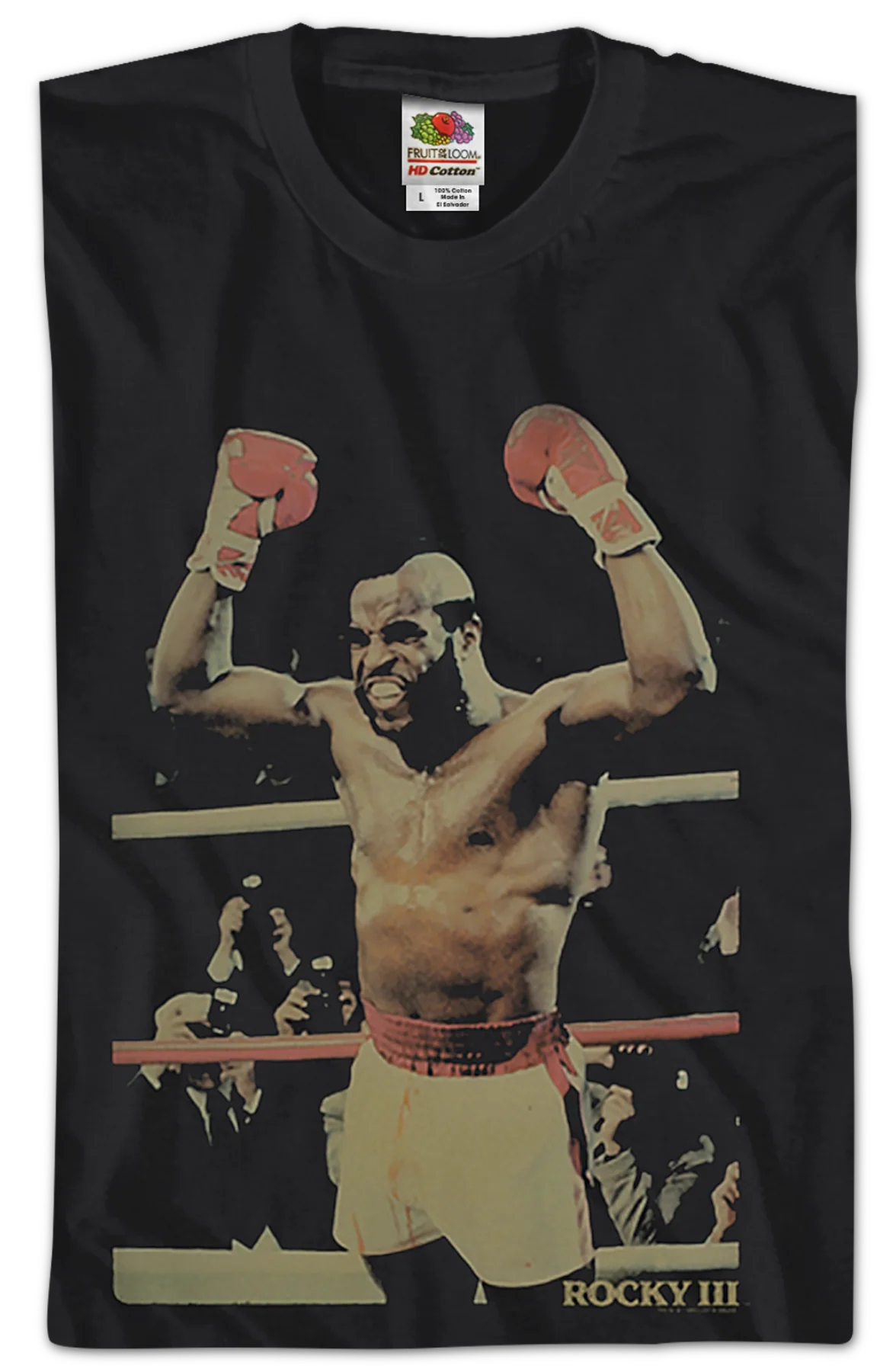 Trevco Clubber Lang Celebrating Rocky III T-Shirt - Image 2