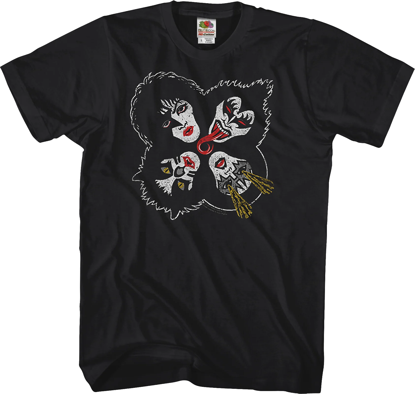 Trevco Four Heads KISS T-Shirt