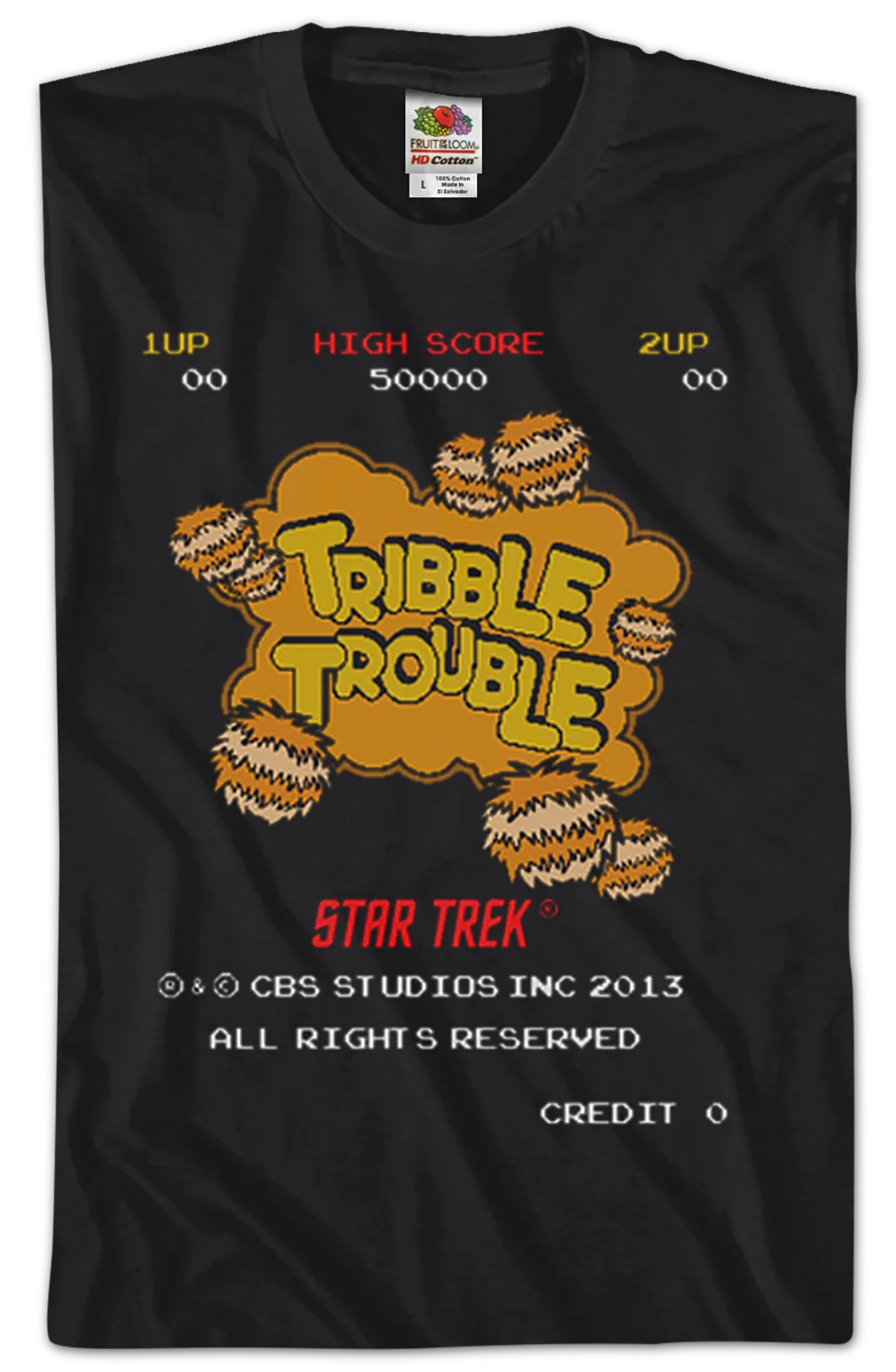 Tribble Trouble Video Game Star Trek T-Shirt - Image 2