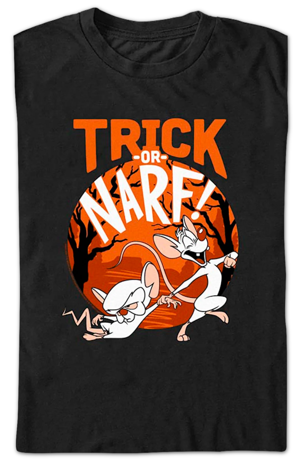 Trick or Narf Pinky and the Brain T-Shirt - Image 2