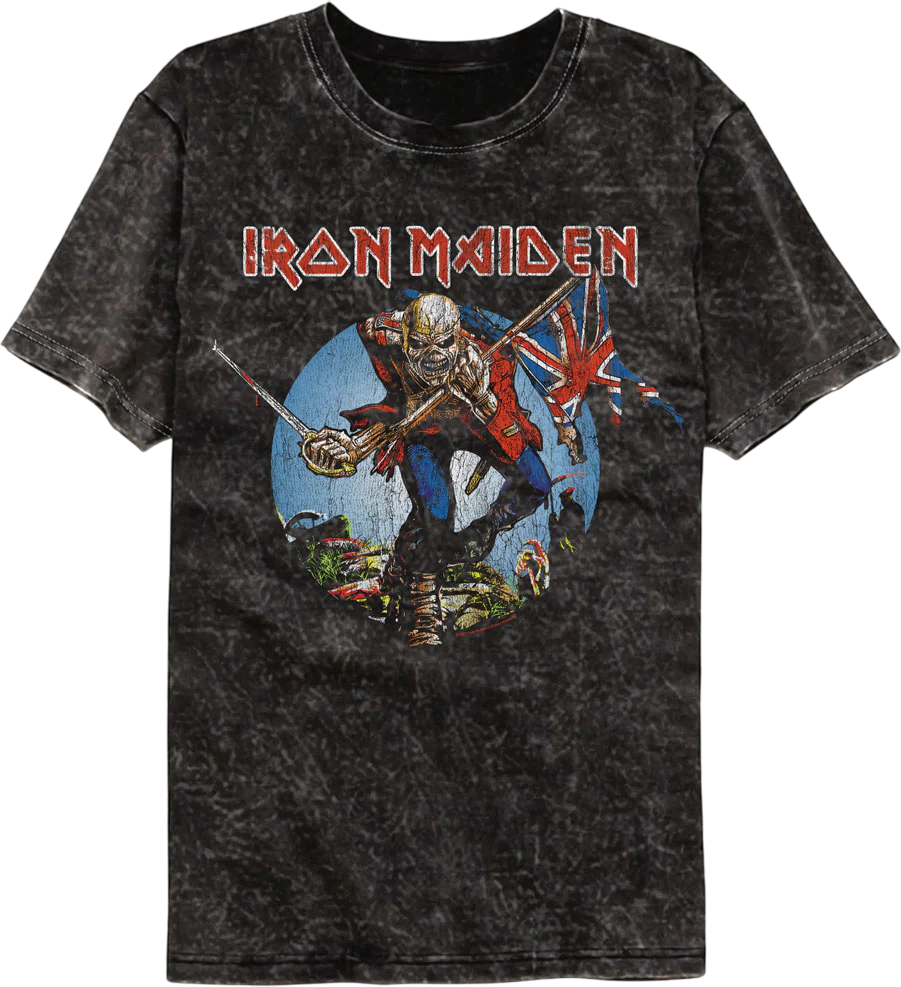 Trooper Iron Maiden Mineral Wash T-Shirt