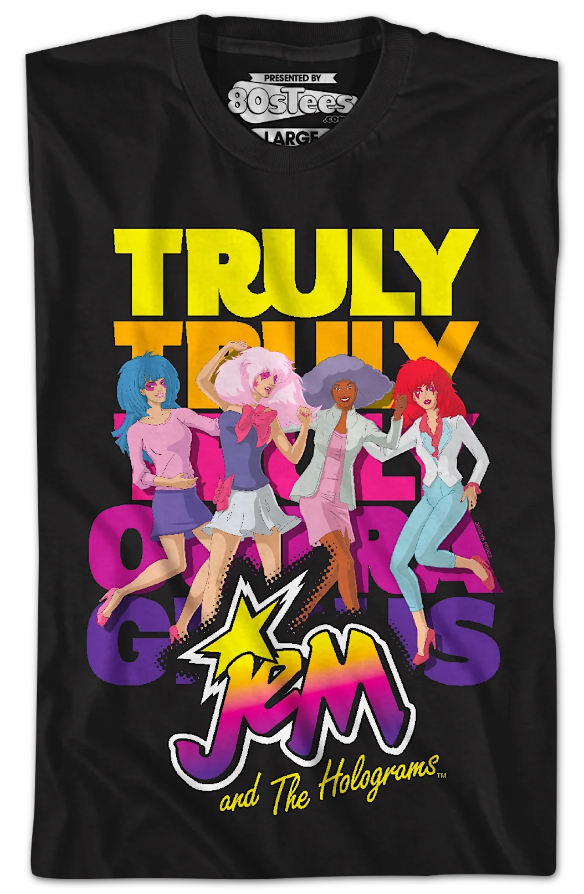 Truly Outrageous Group Pose Jem And The Holograms T-Shirt - Image 2