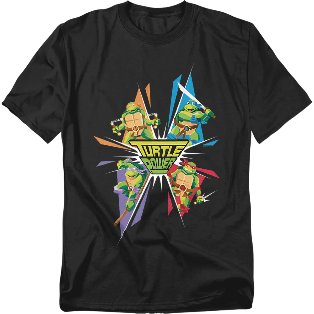 Turtle Power Poses Teenage Mutant Ninja Turtles T-Shirt - Image 2