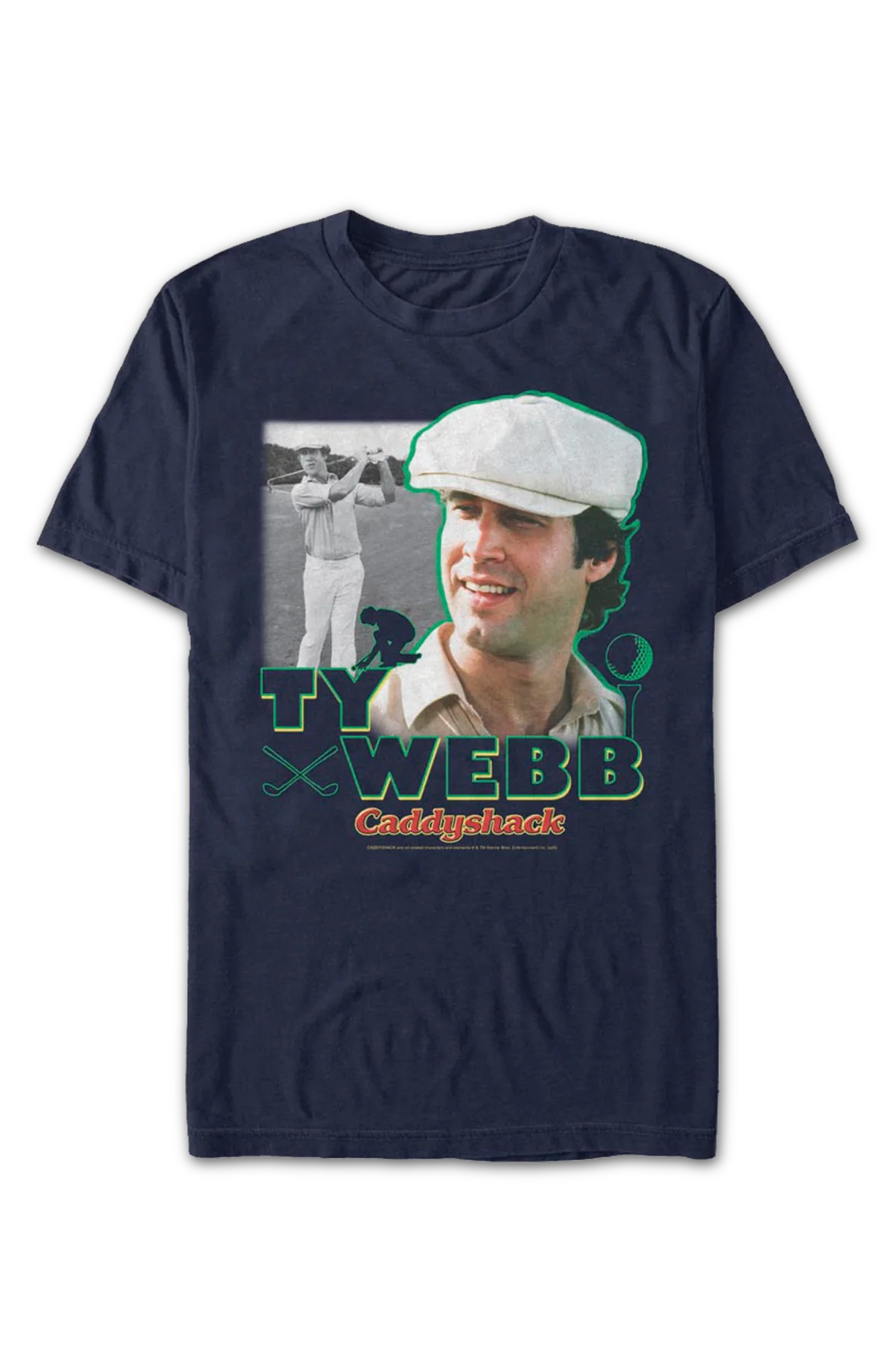Ty Webb Collage Caddyshack T-Shirt - Image 2