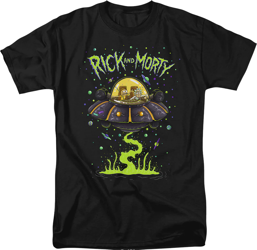 UFO Cruiser Rick And Morty T-Shirt