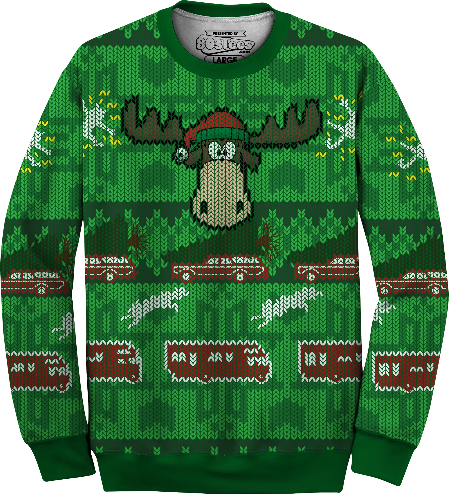 Ugly Faux Knit Christmas Vacation Sweater