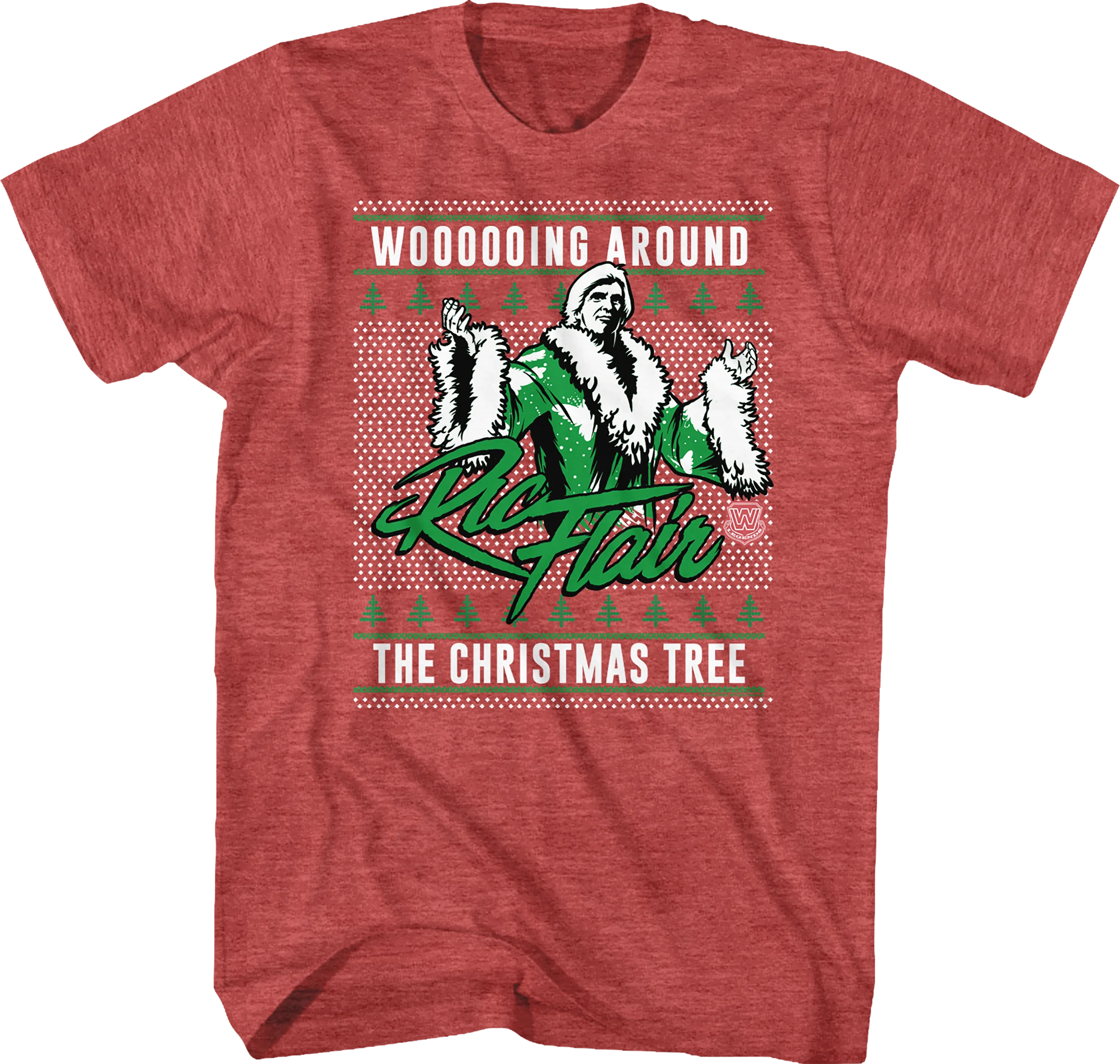 Ugly Faux Knit Ric Flair Christmas T-Shirt