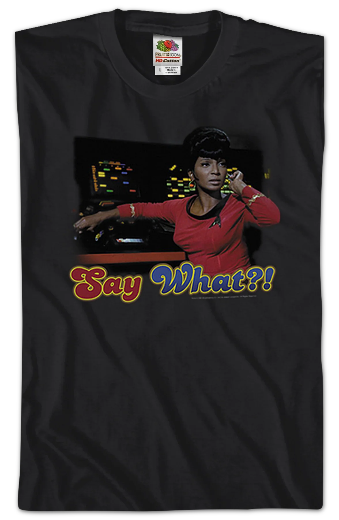 Uhura Say What Star Trek T-Shirt - Image 2