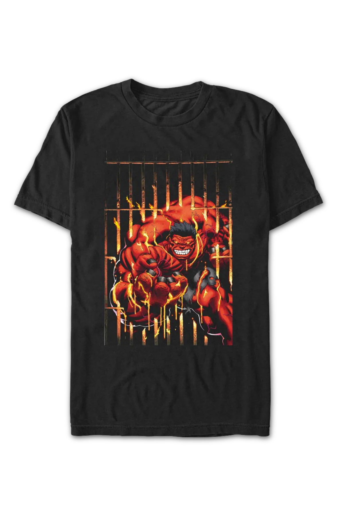 Uncaged Red Hulk Marvel Comics T-Shirt - Image 2