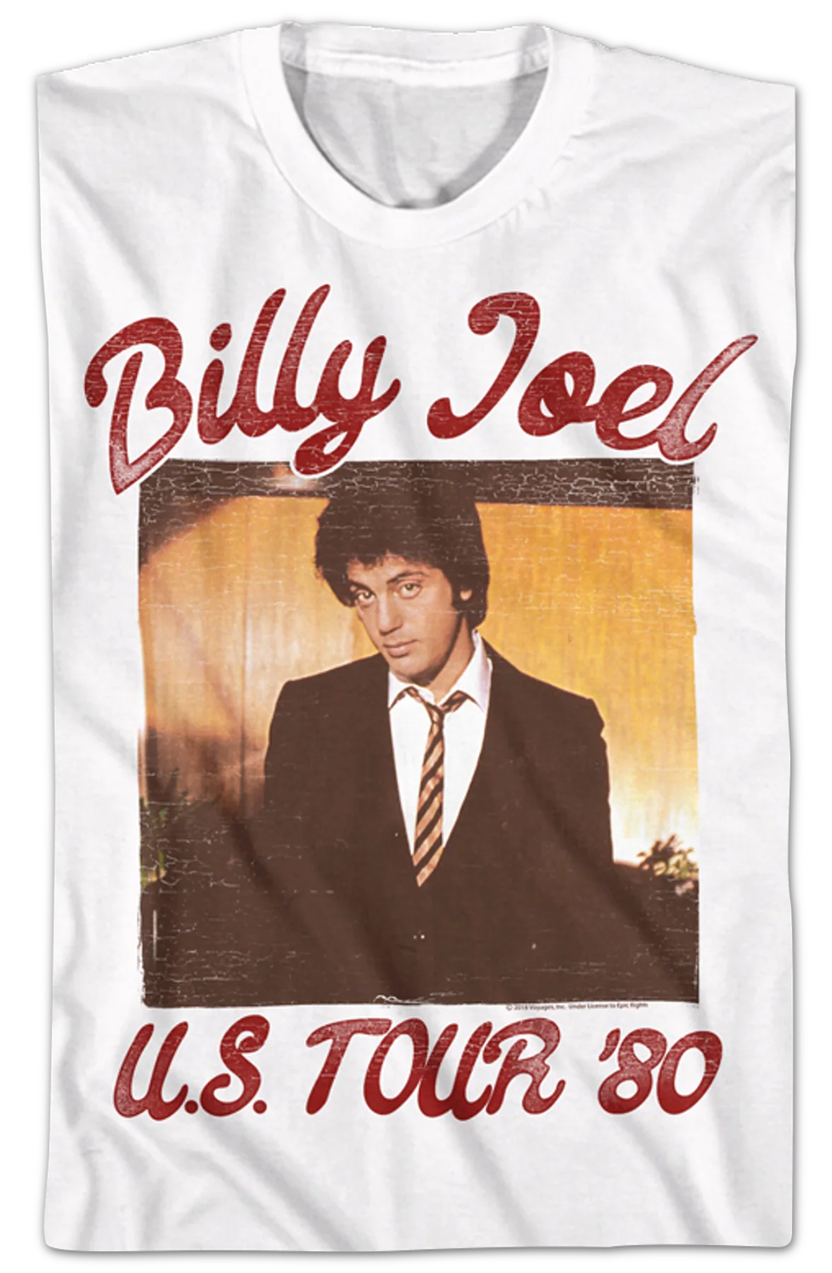 US Tour '80 Billy Joel T-Shirt - Image 2