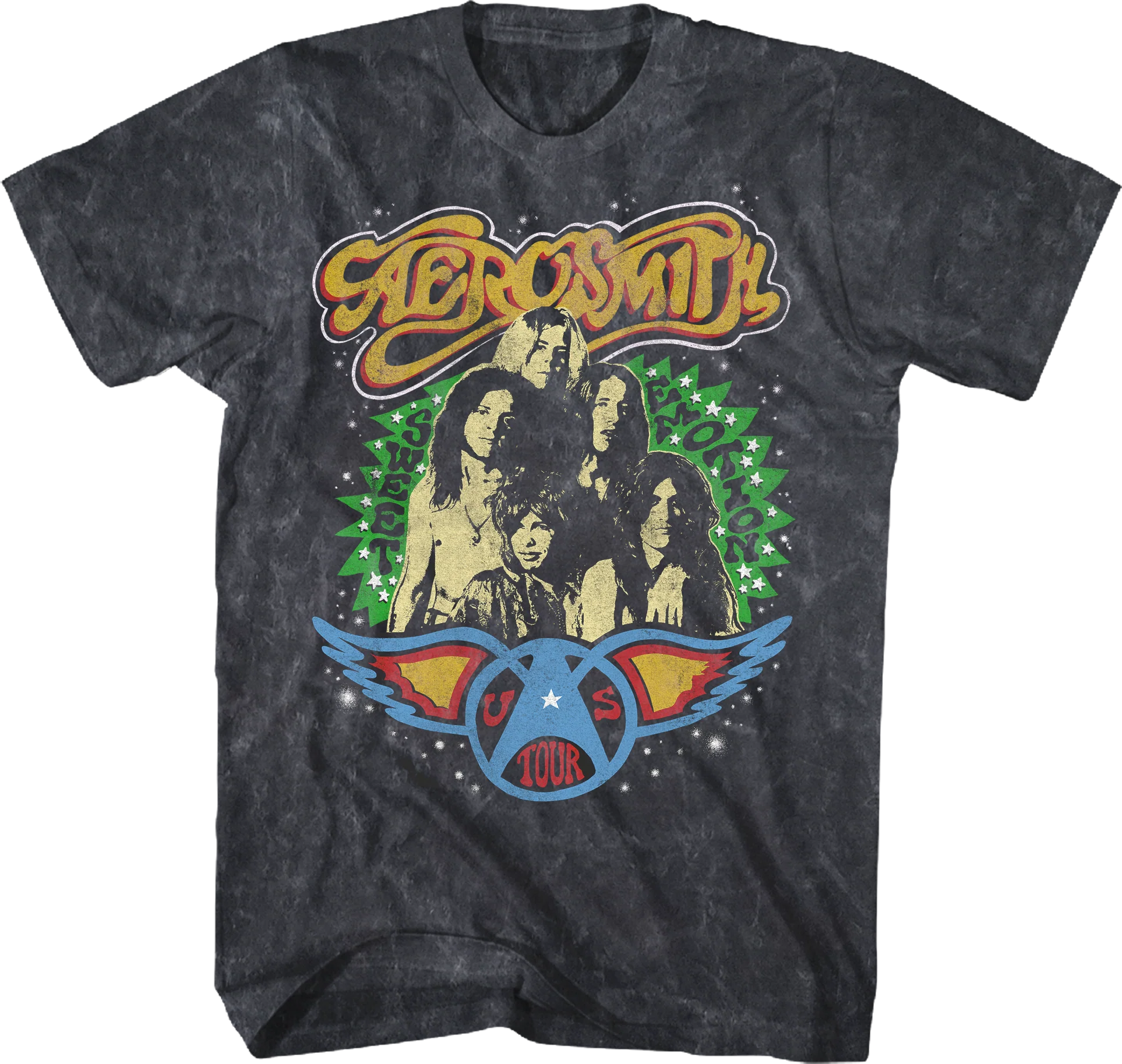 US Tour Aerosmith Mineral Wash T-Shirt
