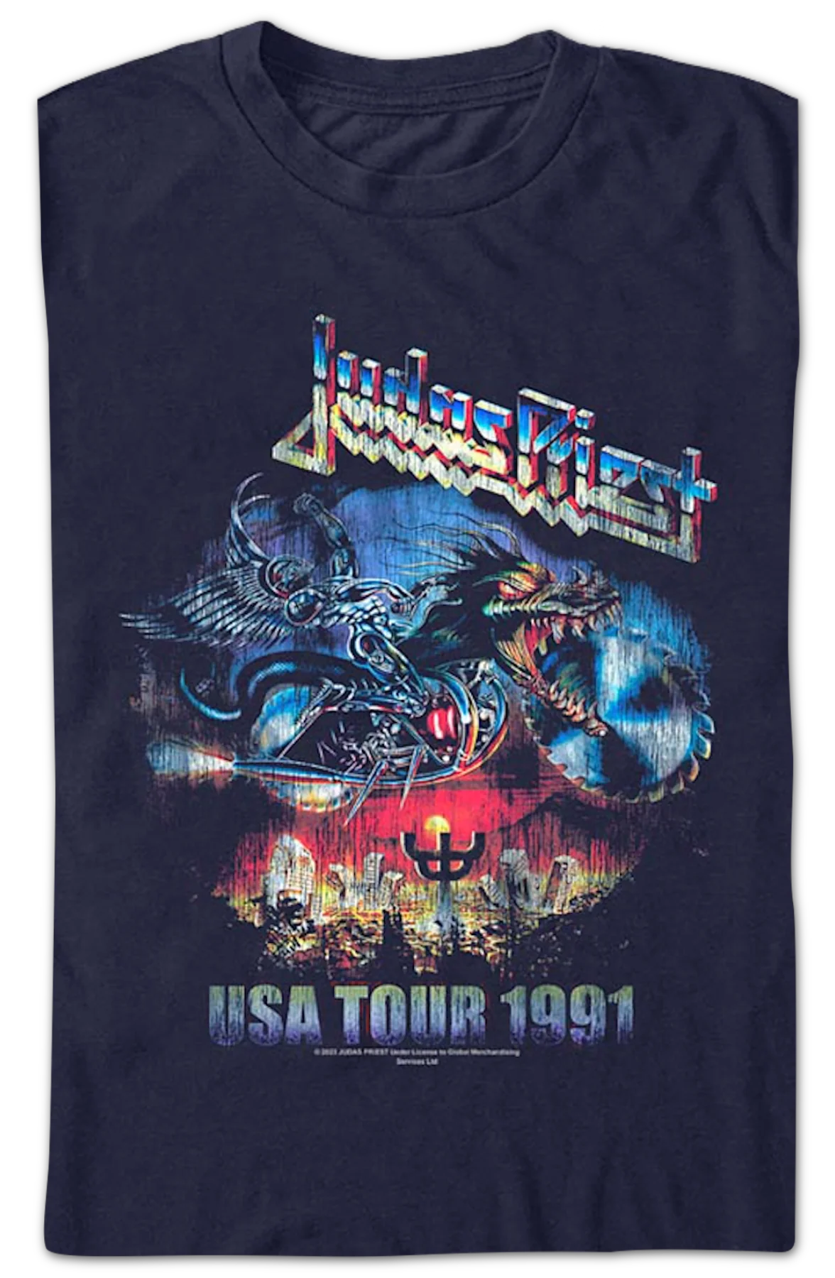 USA Tour 1991 Judas Priest T-Shirt - Image 2