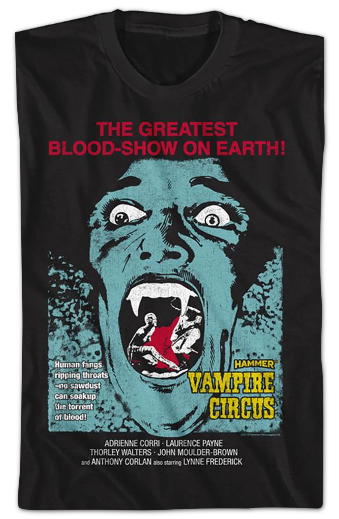 Vampire Circus Hammer Films T-Shirt - Image 2