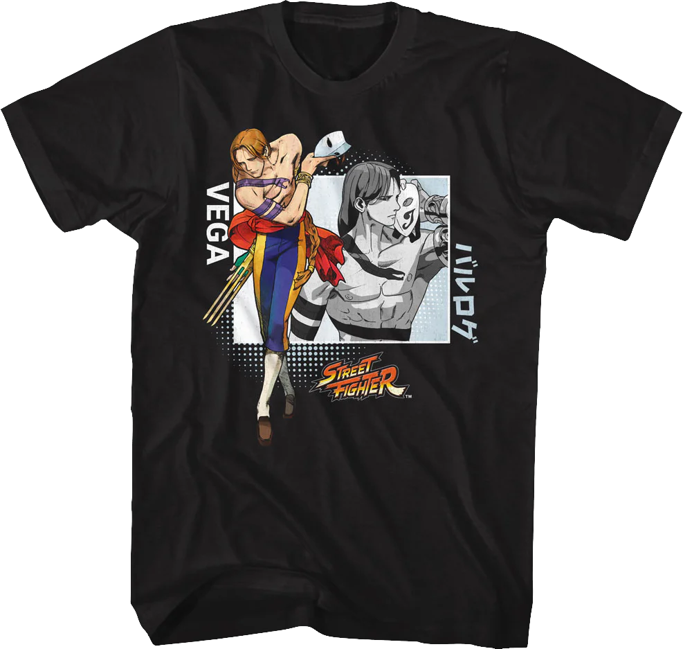 Vega Unmasked Street Fighter T-Shirt